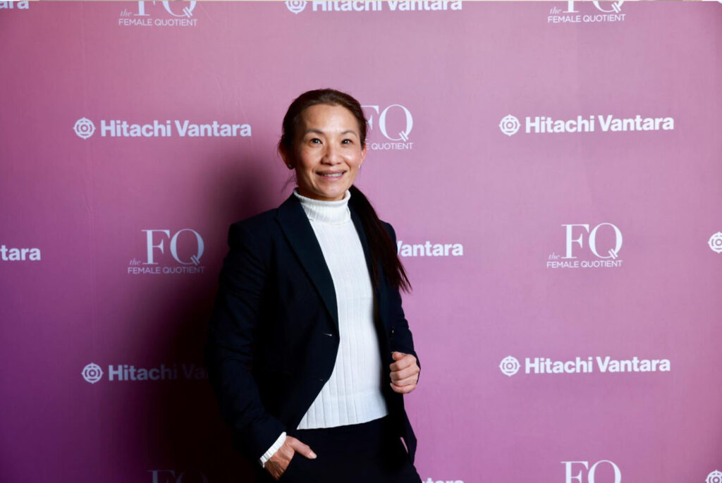 Christina Blue at the Female Quotient x Hitachi Vantara event