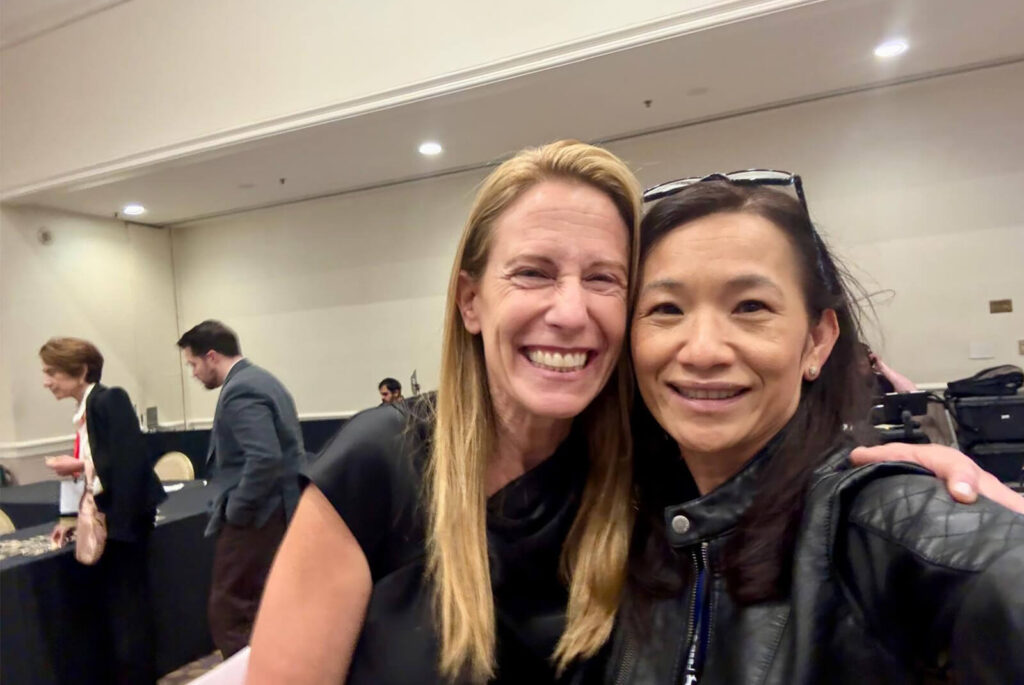 Christina Blue with Ilana Golan, Founder of LeapCon